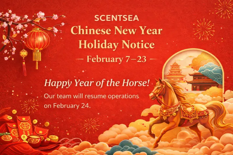 Programação do Ano Novo Chinês e Notas de Fragrâncias Sazonais da SCENTSEA