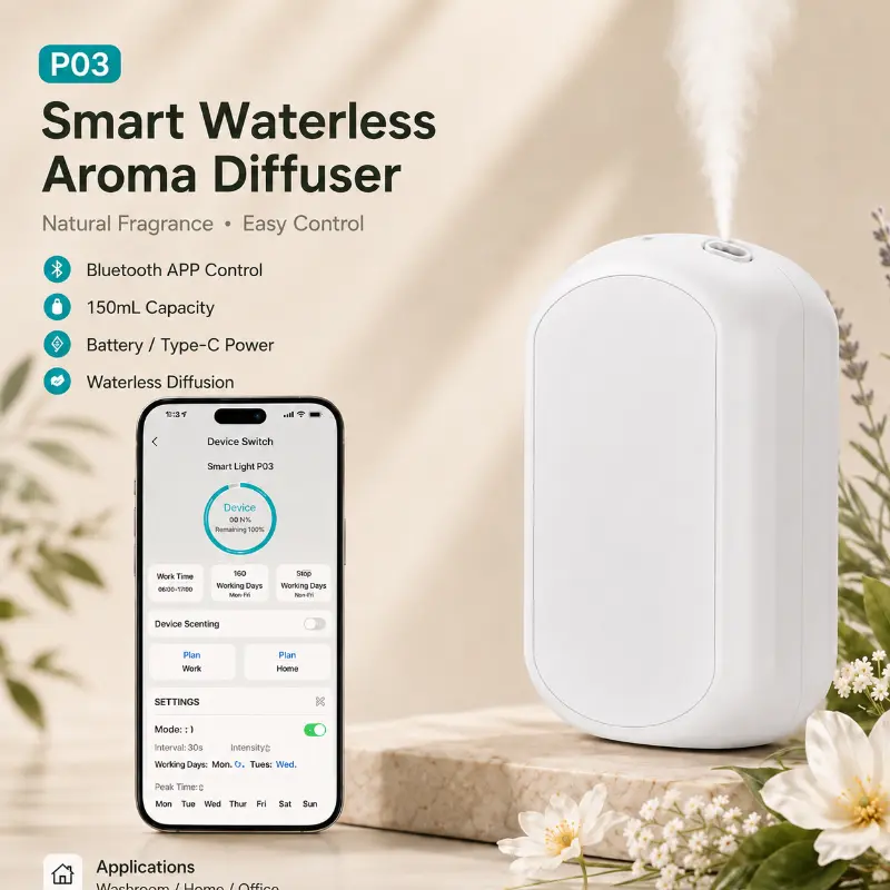 Distribuidor automático de aroma de banheiro
